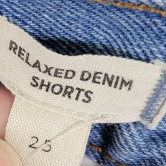 Madewell Shorts Womens Size 25 Relaxed Denim Cutoffs Summer Biker Rock Casual - Picture 8 of 10